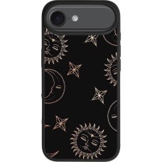 iPhone Air Case Hülle - Silikon schwarz Suns and Moons