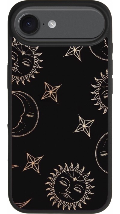 Coque iPhone Air - Silicone rigide noir Suns and Moons Coque iPhone Air - Silicone rigide noir Suns and Moons