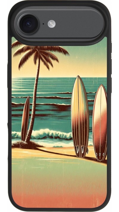 Coque iPhone Air - Silicone rigide noir Surf Paradise Coque iPhone Air - Silicone rigide noir Surf Paradise
