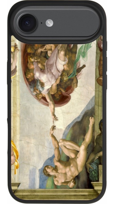 Coque iPhone Air - Silicone rigide noir Tableau art - La Création d’Adam - Michel-Ange Coque iPhone Air - Silicone rigide noir Tableau art - La Création d’Adam - Michel-Ange