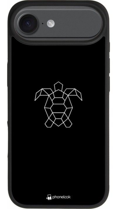 Coque iPhone Air - Silicone rigide noir Turtles lines on black Coque iPhone Air - Silicone rigide noir Turtles lines on black