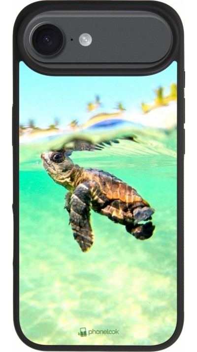 Coque iPhone Air - Silicone rigide noir Turtle Underwater Coque iPhone Air - Silicone rigide noir Turtle Underwater