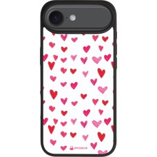 iPhone Air Case Hülle - Silikon schwarz Valentine 2022 Many pink hearts