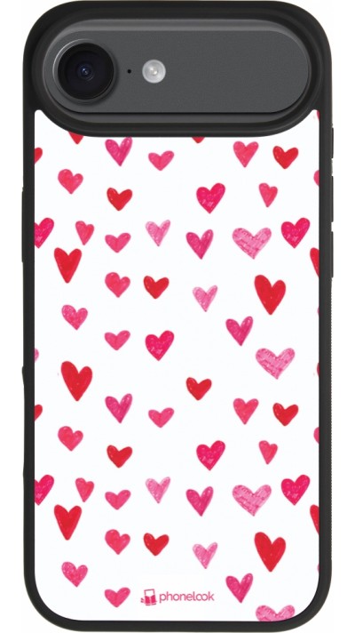Coque iPhone Air - Silicone rigide noir Valentine 2022 Many pink hearts Coque iPhone Air - Silicone rigide noir Valentine 2022 Many pink hearts
