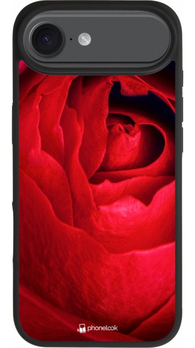 iPhone 17 Air Case Hülle - Silikon schwarz Valentine 2022 Rose