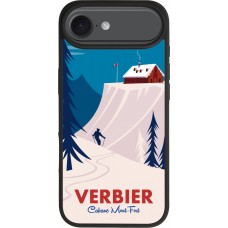 iPhone 17 Air Case Hülle - Silikon schwarz Verbier Cabane Mont-Fort