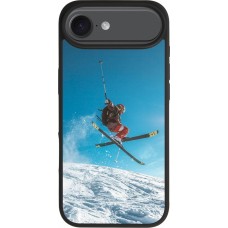 iPhone 17 Air Case Hülle - Silikon schwarz Winter 22 Ski Jump