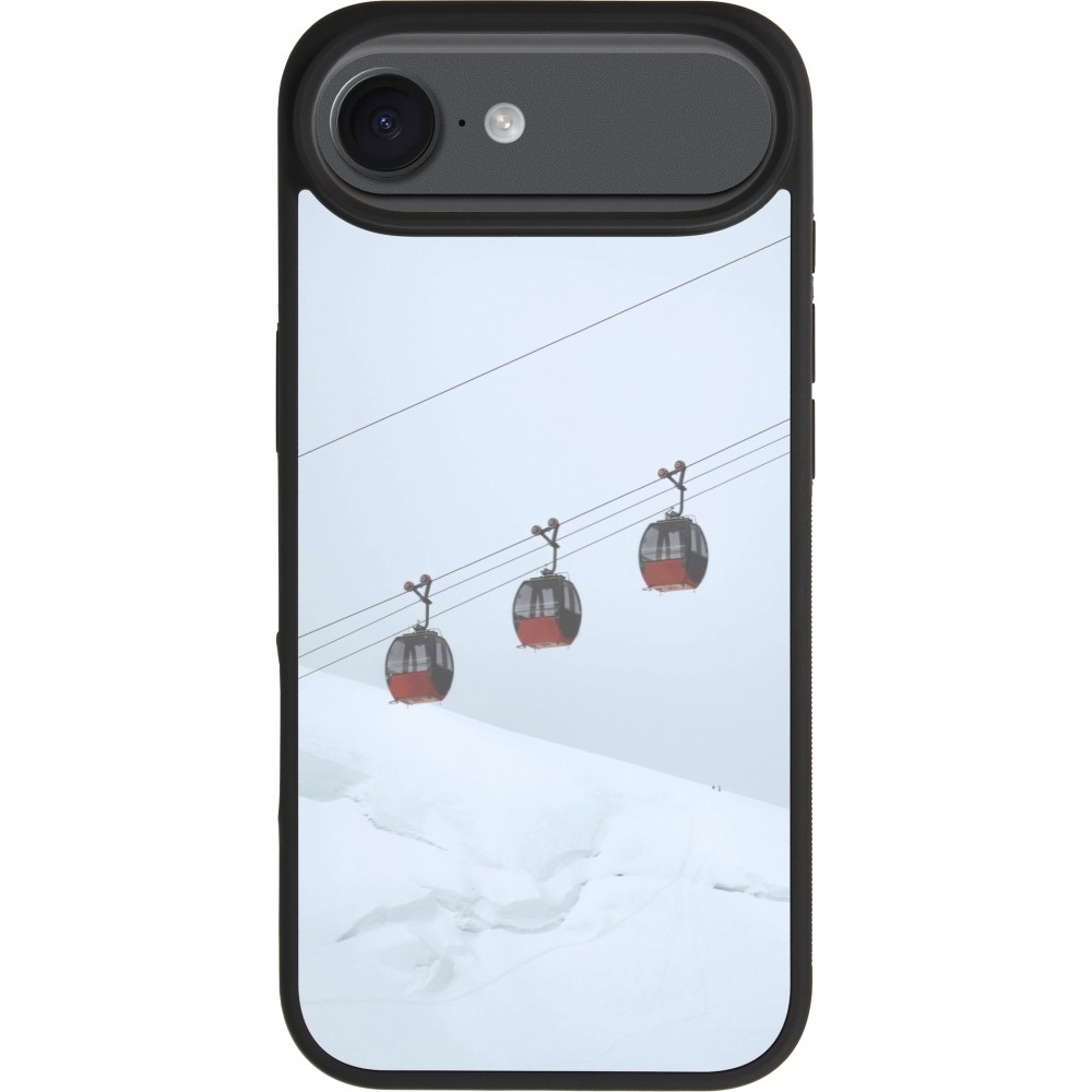 iPhone 17 Air Case Hülle - Silikon schwarz Winter 22 ski lift
