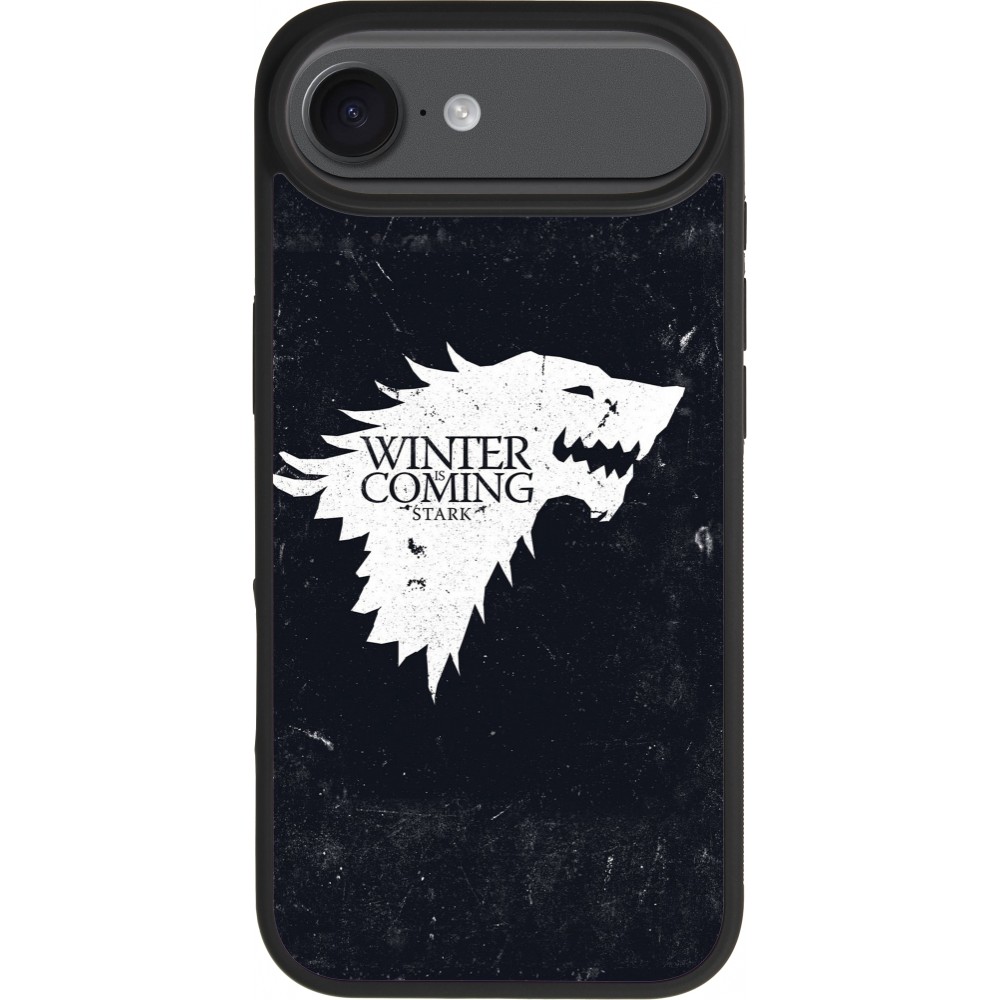 iPhone 17 Air Case Hülle - Silikon schwarz Winter is coming Stark
