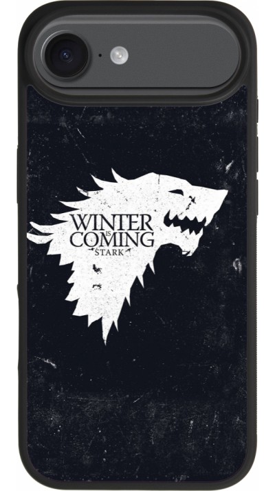 iPhone 17 Air Case Hülle - Silikon schwarz Winter is coming Stark