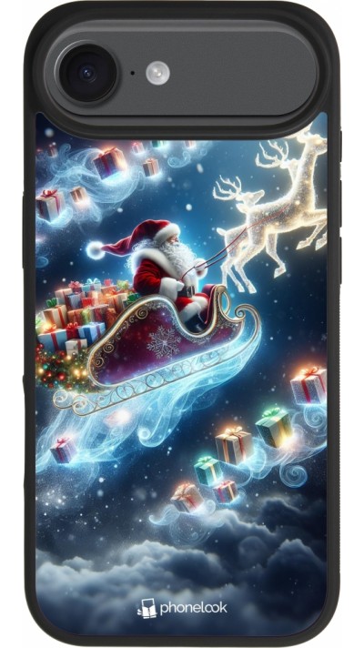 iPhone 17 Air Case Hülle - Silikon schwarz Weihnachten 2023 Verzauberter Weihnachtsmann
