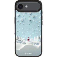 iPhone 17 Air Case Hülle - Silikon schwarz Weihnachten 2023 Kleiner Vater Schneeflocke