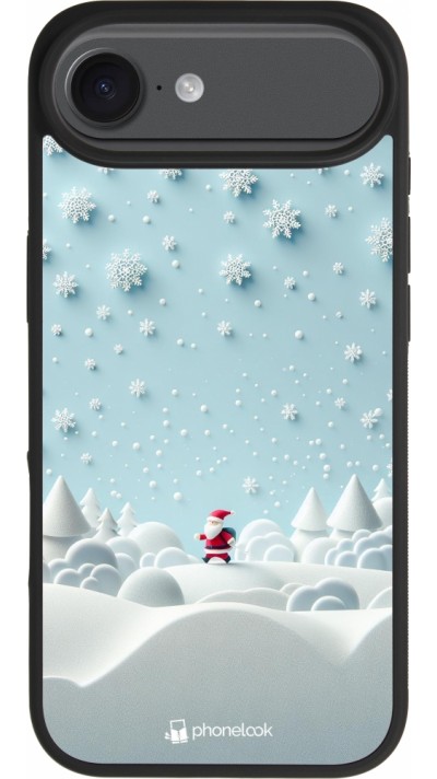 iPhone 17 Air Case Hülle - Silikon schwarz Weihnachten 2023 Kleiner Vater Schneeflocke