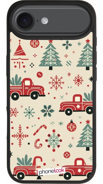 iPhone 17 Air Case Hülle - Silikon schwarz Weihnachten 2024 Lkw Tanne