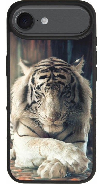 iPhone 17 Air Case Hülle - Silikon schwarz Zen Tiger