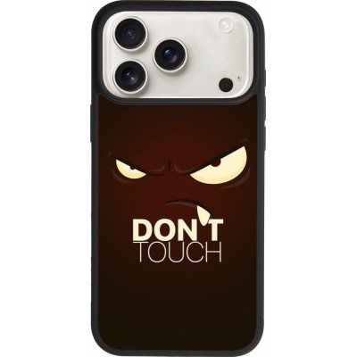 iPhone 17 Pro Max Case Hülle - Silikon schwarz Angry Dont Touch