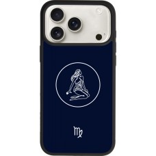 Coque iPhone 17 Pro Max - Silicone rigide noir Astrologie Vierge