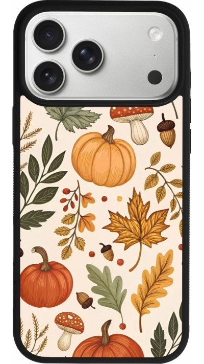 iPhone 17 Pro Max Case Hülle - Silikon schwarz Autumn 25 Autumn pattern