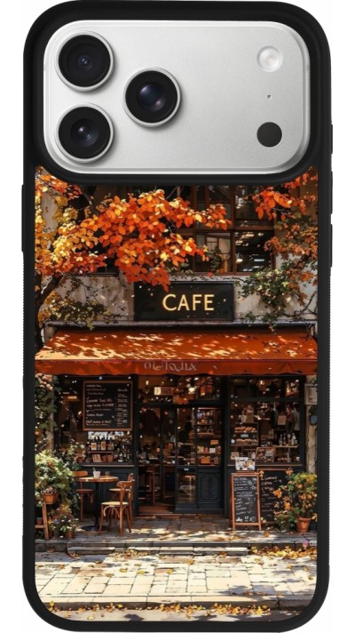 iPhone 17 Pro Max Case Hülle - Silikon schwarz Autumn 25 Coffee shop