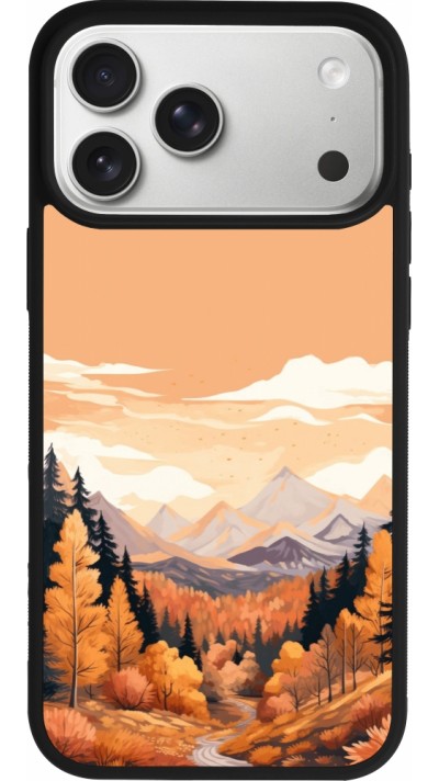 iPhone 17 Pro Max Case Hülle - Silikon schwarz Autumn 25 Mountains