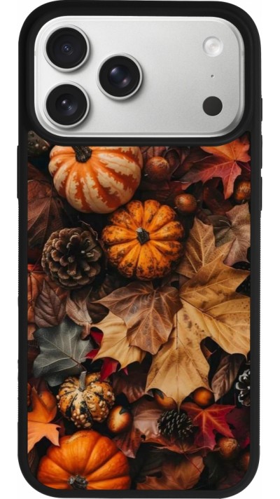 iPhone 17 Pro Max Case Hülle - Silikon schwarz Autumn 25 Pumpkin