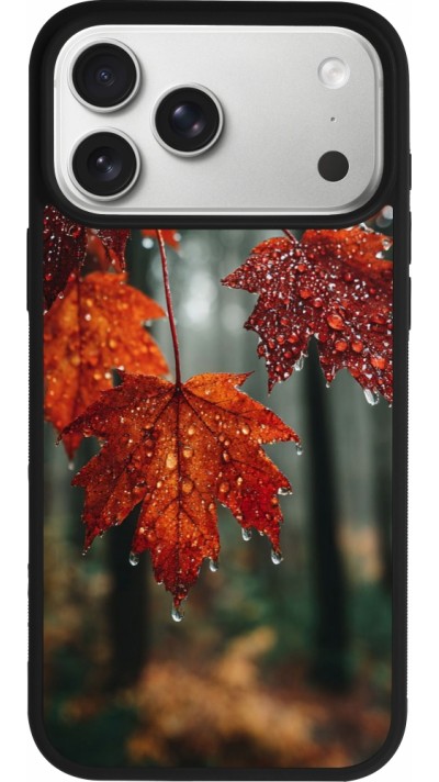 iPhone 17 Pro Max Case Hülle - Silikon schwarz Autumn 25 Rain