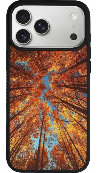 iPhone 17 Pro Max Case Hülle - Silikon schwarz Autumn 25 Trees