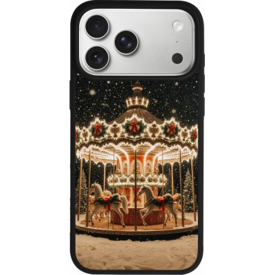 iPhone 17 Pro Max Case Hülle - Silikon schwarz Christmas 25 Carousel