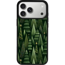 Coque iPhone 17 Pro Max - Silicone rigide noir Christmas 25 Pattern Xmas Tree