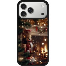 Coque iPhone 17 Pro Max - Silicone rigide noir Christmas 25 Xmas Nutcracker