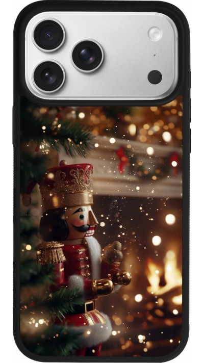 Coque iPhone 17 Pro Max - Silicone rigide noir Christmas 25 Xmas Nutcracker