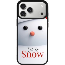 Coque iPhone 17 Pro Max - Silicone rigide noir Christmas 25 Xmas Snowman