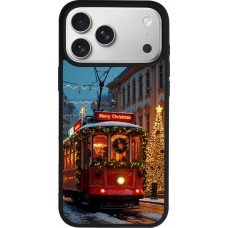 Coque iPhone 17 Pro Max - Silicone rigide noir Christmas 25 Xmas Train