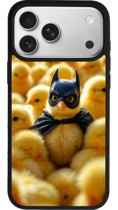 iPhone 17 Pro Max Case Hülle - Silikon schwarz Easter 2026 Chicken Batman