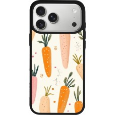 iPhone 17 Pro Max Case Hülle - Silikon schwarz Easter 2026 Illustration carrots