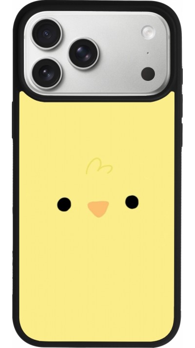 iPhone 17 Pro Max Case Hülle - Silikon schwarz Easter 2026 Little chicken