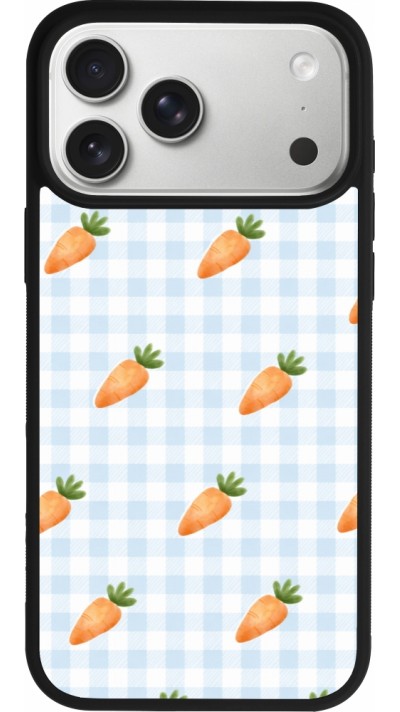 iPhone 17 Pro Max Case Hülle - Silikon schwarz Easter 2026 Pattern carrots