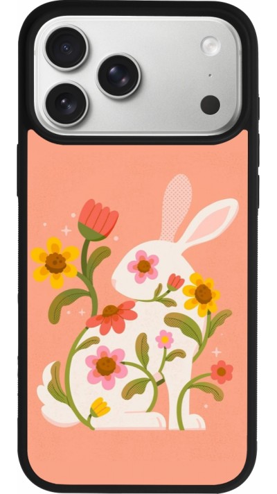 iPhone 17 Pro Max Case Hülle - Silikon schwarz Easter 2026 Rabbit collage