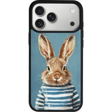 iPhone 17 Pro Max Case Hülle - Silikon schwarz Easter 2026 Rabbit navy