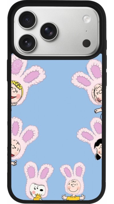 iPhone 17 Pro Max Case Hülle - Silikon schwarz Easter 2026 Snoopy