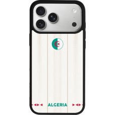 Coque iPhone 17 Pro Max - Silicone rigide noir Maillot de football Algérie 2026 personnalisable