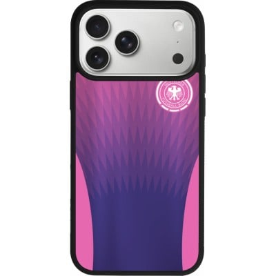 iPhone 17 Pro Max Case Hülle - Silikon schwarz Deutschland Away personalisierbares Fussballtrikot