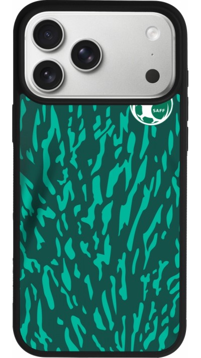 iPhone 17 Pro Max Case Hülle - Silikon schwarz Saudi-Arabien 2022 personalisierbares Fussballtrikot