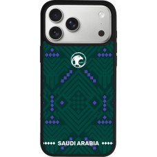 iPhone 17 Pro Max Case Hülle - Silikon schwarz Saudi Arabien 2026 personalisierbares Fussballtrikot