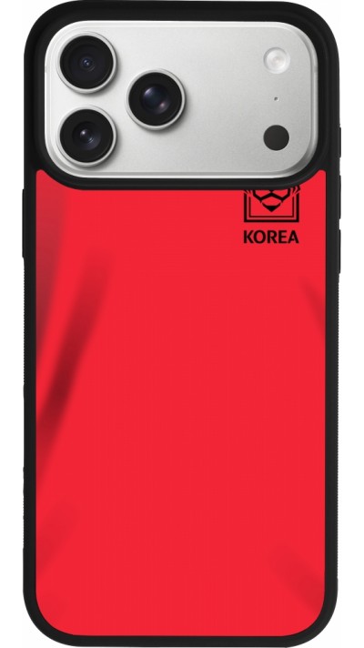 iPhone 17 Pro Max Case Hülle - Silikon schwarz Südkorea 2022 personalisierbares Fussballtrikot