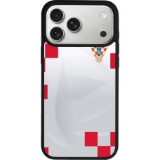 iPhone 17 Pro Max Case Hülle - Silikon schwarz Kroatien 2022 personalisierbares Fussballtrikot