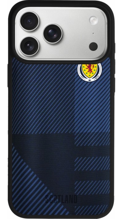 iPhone 17 Pro Max Case Hülle - Silikon schwarz Schottland personalisierbares Fussballtrikot