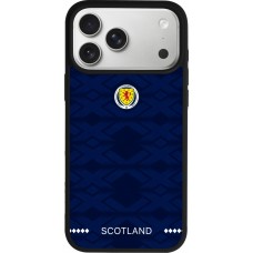 Coque iPhone 17 Pro Max - Silicone rigide noir Maillot de football Écosse 2026 personnalisable
