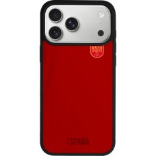 iPhone 17 Pro Max Case Hülle - Silikon schwarz Spanien 2022 personalisierbares Fußballtrikot