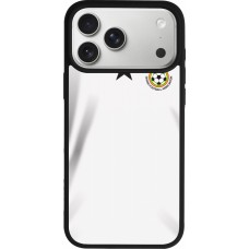Coque iPhone 17 Pro Max - Silicone rigide noir Maillot de football Ghana 2022 personnalisable
